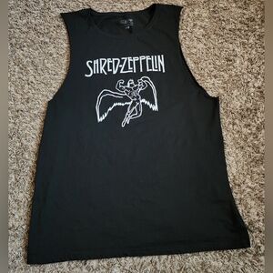 Shred Zeppelin Black Graphic DomMerch Tank Top 2XL